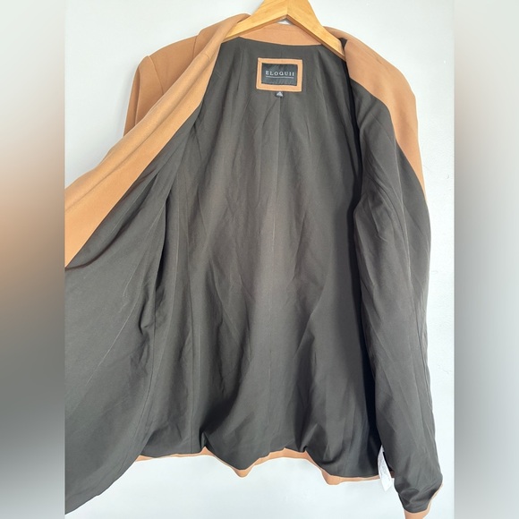 Eloquii Women’s brown blazer The 365 Semi Stretch Biscuit Size 20 - Picture 3 of 7